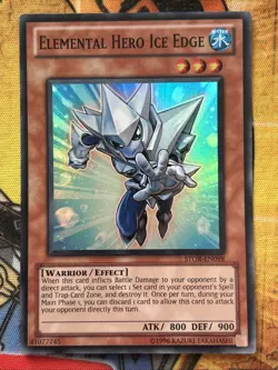 Elemental Hero Ice Edge STOR-EN098 LP Super Rare Unlimited Edition Yu-Gi-Oh - Image 1