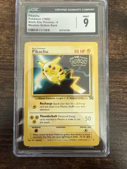 Pikachu Pokemon (1999) Black Star Promos - 4 Mewtwo Strikes Back - Image 1
