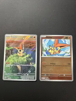 SET! Pokemon Black Bolt White Flare Victini Illustration Collection Promo #208 - Image 1