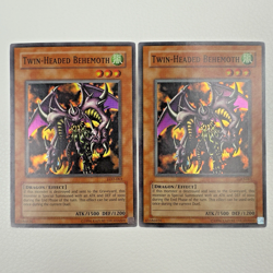 2x LOT Yugioh Twin-Headed Behemoth LOD-063 1st Edition Super Rare Holo - VLP-NM - Image 1