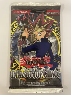 Yu-Gi-Oh Invasion of Chaos Sealed Booster Pack - Image 1