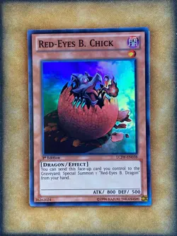 Yugioh Red-Eyes B. Chick LCJW-EN038 Super Rare 1st Ed NM - Image 1