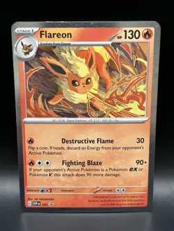 Flareon 167 - Pokemon Scarlet & Violet Black Star Promo Card - NM - Image 1