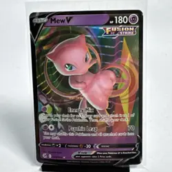 Pokemon Mew V 113/264 Fusion Strike Sword & Shield ULTRA RARE Mint Card - Image 1