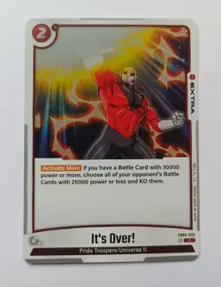 DBS Dragon Ball Fusion World FB03-023 It's Over RARE Trading Card - Image 1