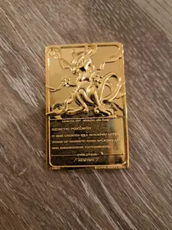 23 K Gold Plated Mew Two Pokemon Card (Nintendo 1999) With BALL - Image 2