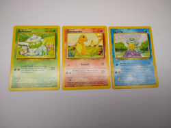 Pokemon Base Set Starters - Bulbasaur Charmander Squirtle - Exact Cards! - Image 1