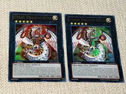 2x Cyber Dragon Nova SDCR-EN038 1st Edition LP. Holo Nice!! - Image 1