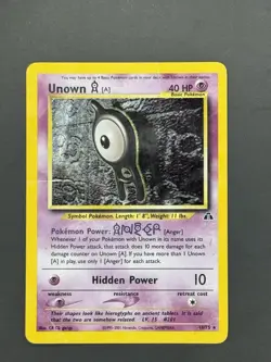 Pokemon Card Unown A 14/75 Neo Discovery Set Rare Holo - Image 1