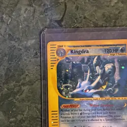 Pokemon Kingdra Holo Rare TCG Card Aquapolis H14/H32 NM Off Center A Bit - Image 2