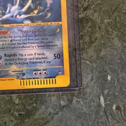 Pokemon Kingdra Holo Rare TCG Card Aquapolis H14/H32 NM Off Center A Bit - Image 5