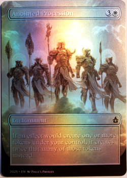 Anointed Procession FOIL (MISCUT) Proxy Playtest Card with Custom Fantasy Art - Image 1