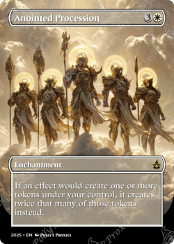 Anointed Procession FOIL (MISCUT) Proxy Playtest Card with Custom Fantasy Art - Image 5