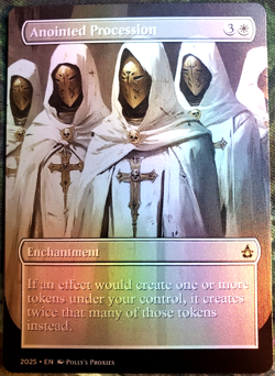 Anointed Procession FOIL (MISCUT) Proxy Playtest Card with Fantasy Custom Art - Image 1