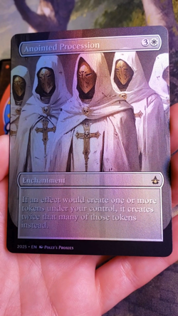 Anointed Procession FOIL (MISCUT) Proxy Playtest Card with Fantasy Custom Art - Image 2