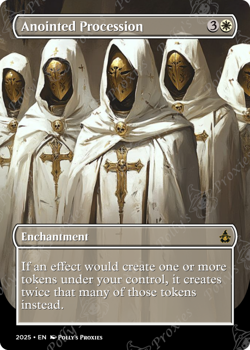 Anointed Procession FOIL (MISCUT) Proxy Playtest Card with Fantasy Custom Art - Image 5