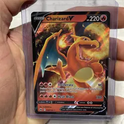 CHARIZARD V 018/159 Crown Zenith Holo Ultra Rare Pokemon TCG Near Mint NM Card - Image 1