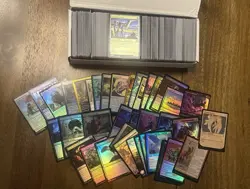 MTG Magic The Gathering Foil Lot Etched ~750 Cards Rare Uncommon Common Land - Image 1