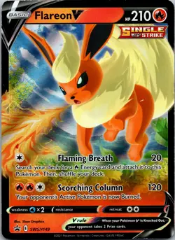 Flareon V SWSH149 SWSH: Sword & Shield Promo Cards Promo NM - Image 1