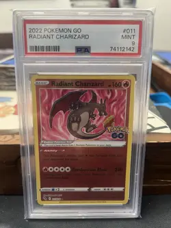 Pokemon TCG Radiant Charizard Holo Card 11/78 PSA 10 - Image 1