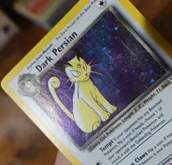Dark Persian No HP Error Misprint Promo 17 Black Star Pokemon Card Holo PL/DMG - Image 5