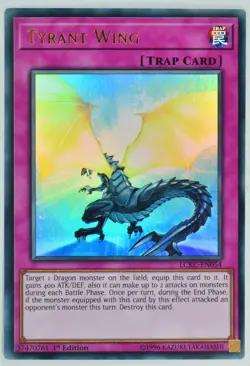 Yugioh! Tyrant Wing LCKC-EN054 Ultra Rare 1st Edition - Image 1