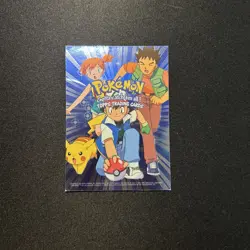 Gotta Catch 'Em All TOPPS Pokemon Holo Foil Checklist Card TV Movie-Blue Logo - Image 1