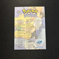 Gotta Catch 'Em All TOPPS Pokemon Holo Foil Checklist Card TV Movie-Blue Logo - Image 2