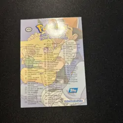 Gotta Catch 'Em All TOPPS Pokemon Holo Foil Checklist Card TV Movie-Blue Logo - Image 3