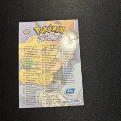 Gotta Catch 'Em All TOPPS Pokemon Holo Foil Checklist Card TV Movie-Blue Logo - Image 4
