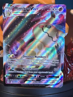 Pokemon TCG Mimikyu VMAX Holo Ultra Rare Card 069/172 Brilliant Stars - Image 1
