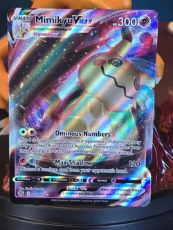 Pokemon TCG Mimikyu VMAX Holo Ultra Rare Card 069/172 Brilliant Stars - Image 2
