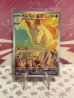 Pokemon TCG Destined Rivals Rapidash Card 189/182 IR - Image 1