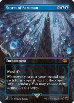 MTG English Storm of Saruman (Borderless) NM Foil - Image 1
