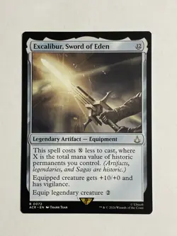 1x Excalibur, Sword of Eden MTG Card Assassin’s Creed Rare Equipment NM - Image 1