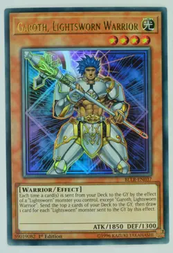 Yugioh Garoth, Lightsworn Warrior BLLR-EN037 Ultra Rare 1st Edition - Image 1