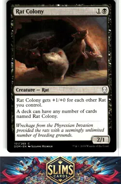 Magic the Gathering MTG Dominaria Rat Colony #101 Buy 2 Get 1 - Image 1