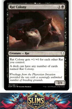 Magic the Gathering MTG Dominaria Rat Colony #101 Buy 2 Get 1 - Image 1