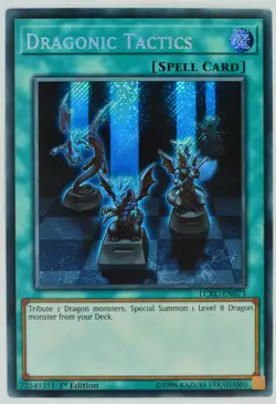 Yugioh! Dragonic Tactics LCKC-EN073 Secret Rare 1st Edition - Image 1