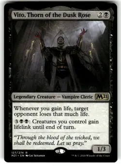 Vito, Thorn of the Dusk Rose Core Set 2021 Regular MTG NM - Image 1