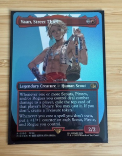 Magic the Gathering: Vaan, Street Thief (Borderless) Final Fantasy Foil NM - Image 1