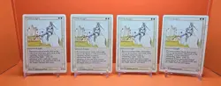 ⚪⚪⚪ (4) 1994 MAGIC The Gathering WHITE KNIGHT REVISED 3RD EDITION PLAYED ⚪4 - Image 1