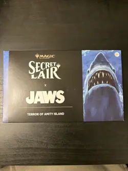 MTG Secret Lair Drop X JAWS: Terror of Amity Island - Non-Foil - SEALED IN HAND - Image 1