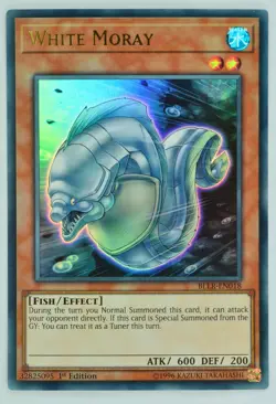 Yugioh White Moray BLLR-EN018 Ultra Rare 1st Edition - Image 1