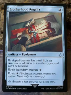 MTG TCG Assassins Creed Brotherhood Regalia 0071 Regular Uncommon - Image 1