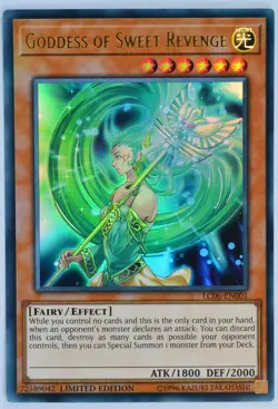 Yugioh! Goddess of Sweet Revenge LC06-EN001 Ultra Rare Limited Edition - Image 1