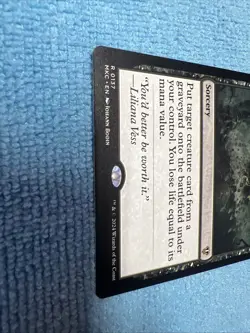 Reanimate 0137 Non Foil Rare Murders at Karlov Manor MTG NM - Image 3