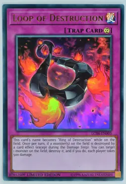 Yugioh! Loop of Destruction LC06-EN005 Ultra Rare Limited Edition - Image 1