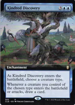 MTG Kindred Discovery (Extended Art) (565) | NM | Baldur's Gate {CLB} - Image 1