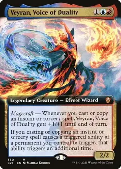 Veyran, Voice of Duality - Extended Art Commander 2021 LP MTG - Image 1